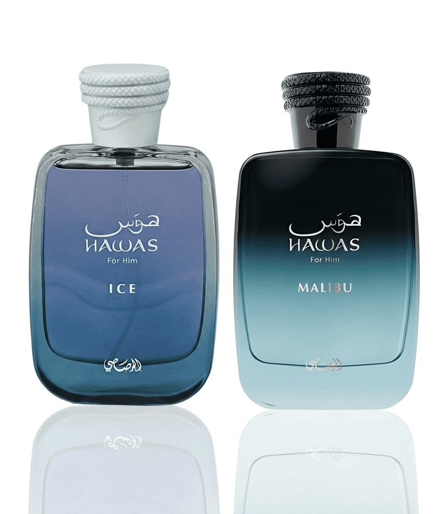 Duo Rasasi Hawas Ice y Hawas Malibu 100ml EDP